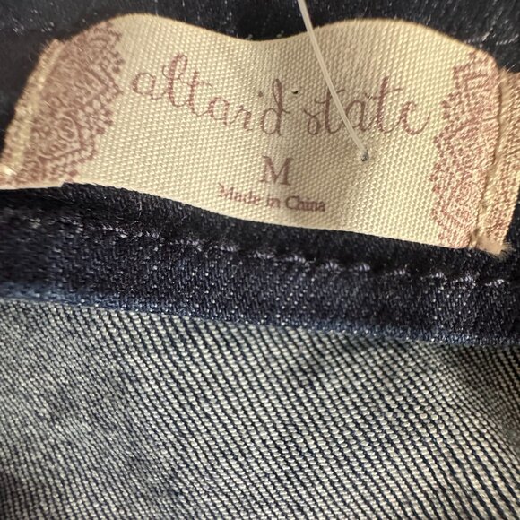NWT Altar'd State Denim Spaghetti Strap Button Down Dress Size Medium - Picture 6 of 9